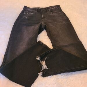 KanCan Womens Sz 27 Destroyed Hem Jeans